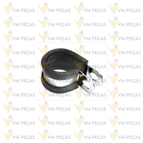 Abraçadeira de Aço / Borracha 13x19 para Mangueira 6mm