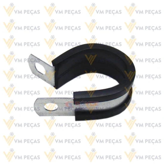 Abraçadeira de Aço / Borracha 19x25 para Mangueira 10mm