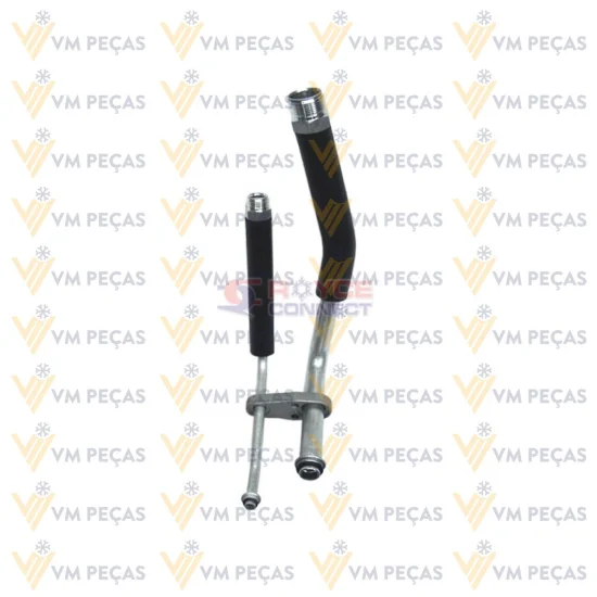 Adaptador com Tubo Radial 6mm e 10mm para Valvula de Expansao VW Gol, Parati, Saveiro G2, G3, G4 1996 a 2007