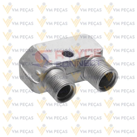 Adaptador para Saida do Compressor CVC Delphi Chevrolet com Rosca 8x10