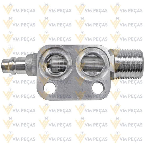 Adaptador para Saida do Compressor Denso 6P [Lado Sucçao]