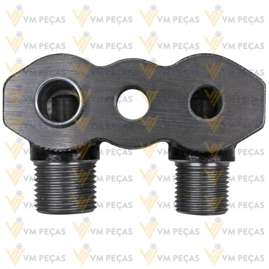 Adaptador para Saida do Compressor Sanden Sd7h15 [Aço] [Vertical 8x10]
