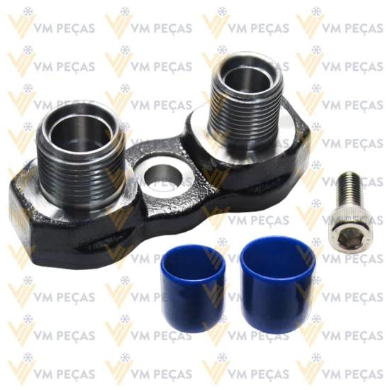 Adaptador para Saida do Compressor Sanden Sd7h15 Flex [Horizontal 8x10]