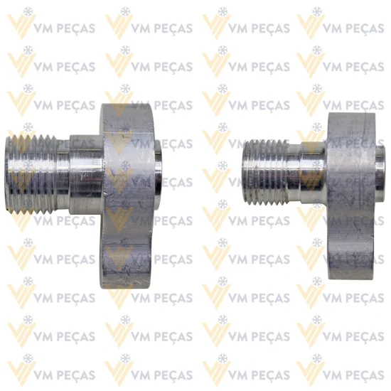 Adaptador para Saida do Compressor Sanden Sd7h15 Scania /Volvo [Saida Rosca] [PAR]