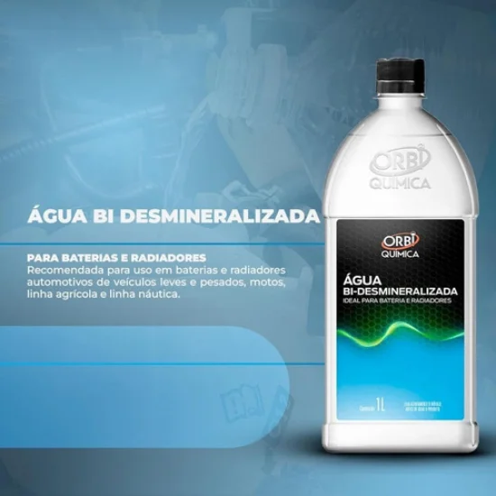 Agua Bi Desmineralizada 1L Orbi