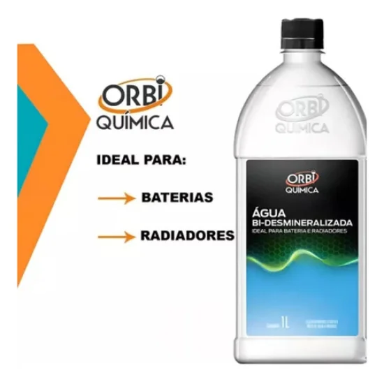 Agua Bi Desmineralizada 1L Orbi