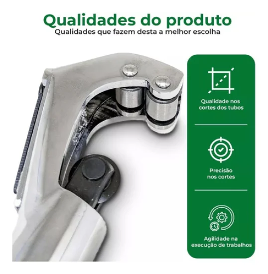 Cortar de Tubo 1/8" a 1.1/8" [Cobre e Aluminio] [Eco Tools]