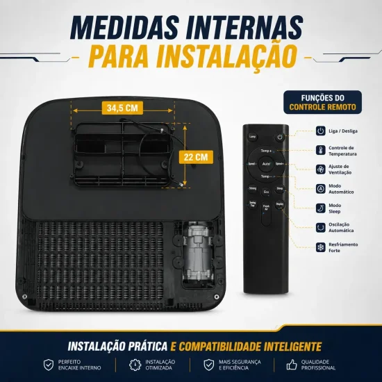 Ar Condicionado Eletrico VM1600 Mini 24v [VMP]