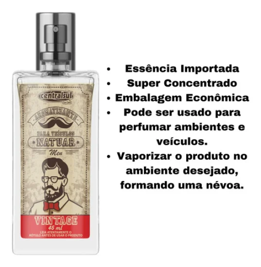 Aromatizante Natuar 45ml [Vidro] CentralSul [Vintage]