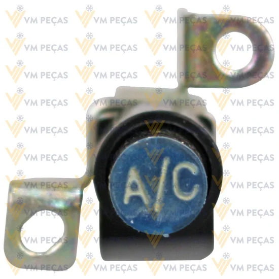 Botao A/C Universal Retangular [Led Azul] [Tecla] 12v