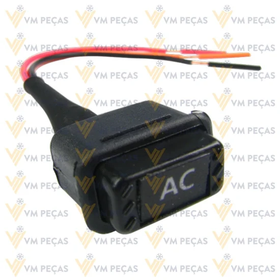 Botao A/C Universal Retangular [Tecla] 12v