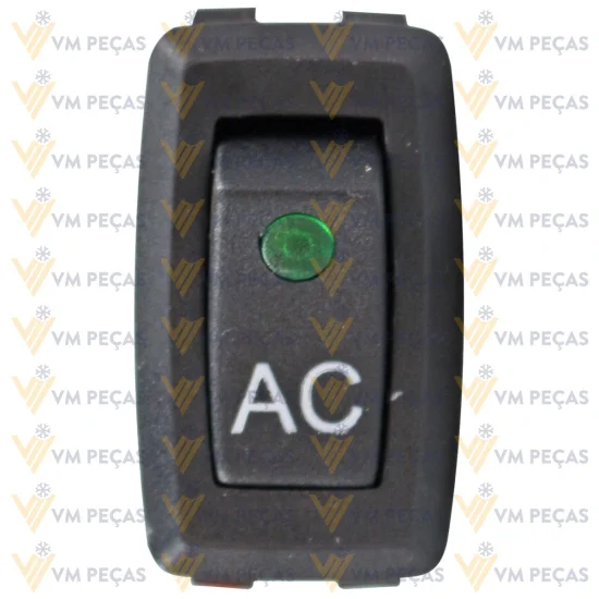 Botao A/C Universal Retangular [Tecla] 12v