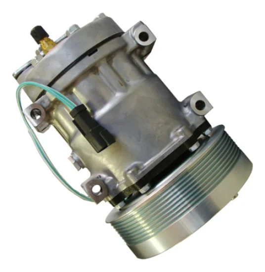 Compressor Sanden SD7H15, Passante, Caterpillar, 8pk 152mm, 24v [Original] [Sanden Americano]