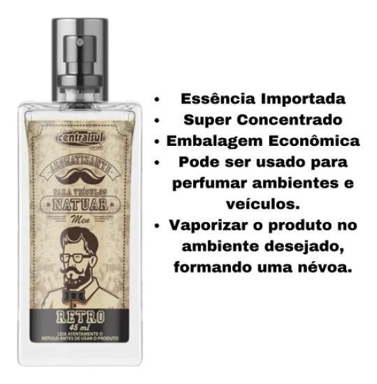 Aromatizante Natuar 45ml [Vidro] CentralSul [Retro]