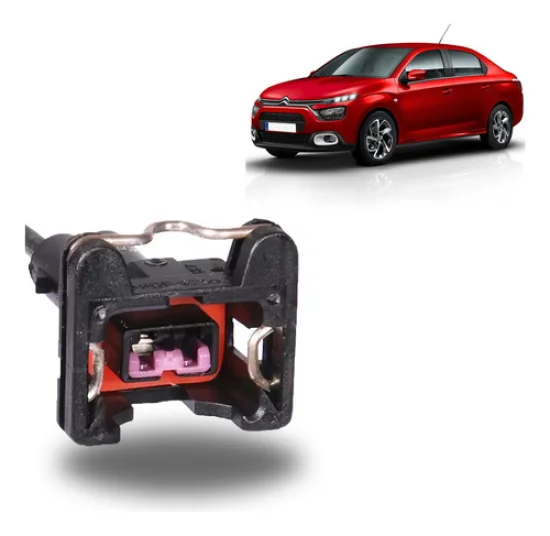 Chicote Sensor de Temperatura Citroen, Peugeot, Renault [2 vias] [Rainha das Sete]