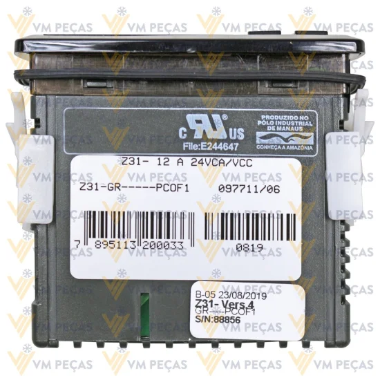Comando A/C Universal 12v e 24v [Controle Digital de Temperatura] Refrigeraçao [1 Sensor]