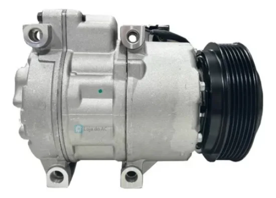 Compressor Delphi Halla Hyundai Azera, Santa Fe 2.7 12v, Vera Cruz 3.0 V6 /Kia Sorento 2007 a 2009 6pk124mm [Original]