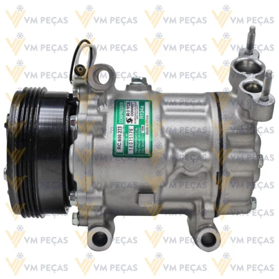 Compressor Sanden SD6V12, 3 Passante, Peugeot 206 1.0 /Renault Clio 4pk [importado]