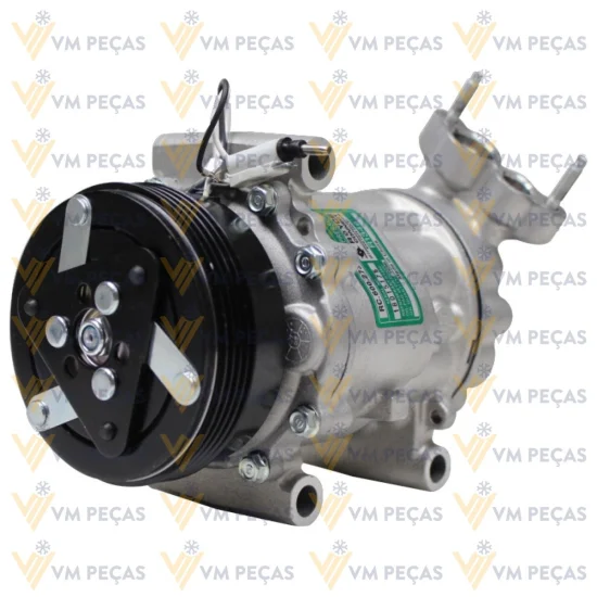 Compressor Sanden SD6V12, 3 Passante, Peugeot 206 1.0 /Renault Clio 4pk [importado]