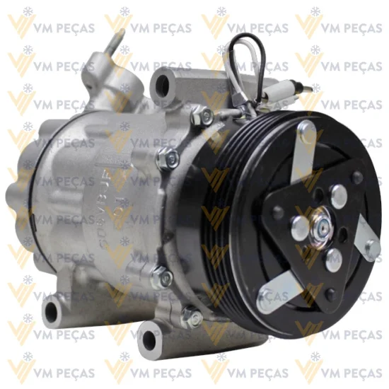 Compressor Sanden SD6V12, 3 Passante, Peugeot 206 1.0 /Renault Clio 4pk [importado]