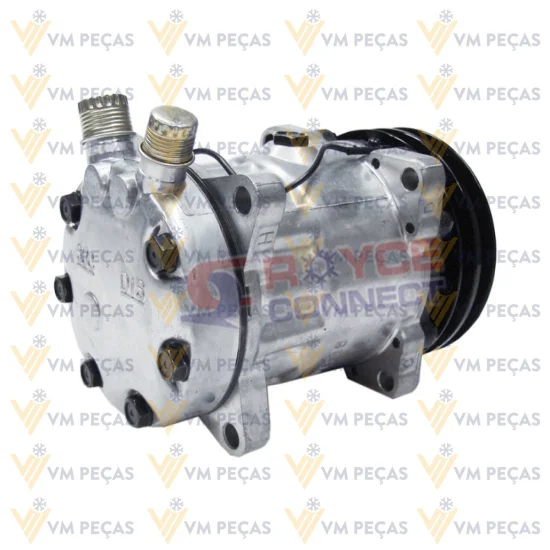 Compressor Sanden SD7H15, Orelha, 2A, 12v, Vertical 8x10 [importado]