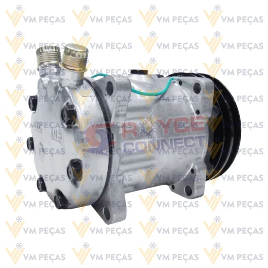 Compressor Sanden SD7H15, Orelha, 2A, 24v, Vertical 8x10 [importado]