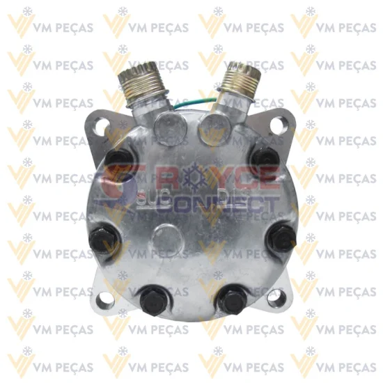 Compressor Sanden SD7H15, Orelha, 2A, 24v, Vertical 8x10 [importado]