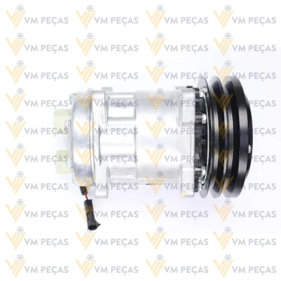 Compressor Sanden SD7H15, Orelha, Case /New Holland TC5070 2A 150mm, 12v, Horizontal 12x12 [importado]