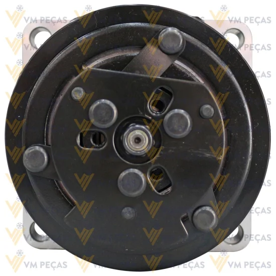 Compressor Sanden SD7H15, Orelha, Case Patrol Motoniveladora, 2A 125mm, 24v, Horizontal 12x12 [importado]