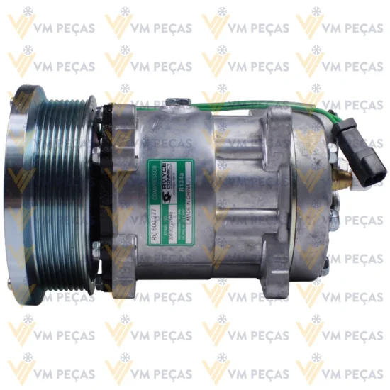Compressor Sanden SD7H15, Orelha, Caterpillar, 8pk 132mm, 24v [importado]