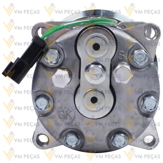 Compressor Sanden SD7H15, Orelha, Caterpillar, 8pk 132mm, 24v [importado]