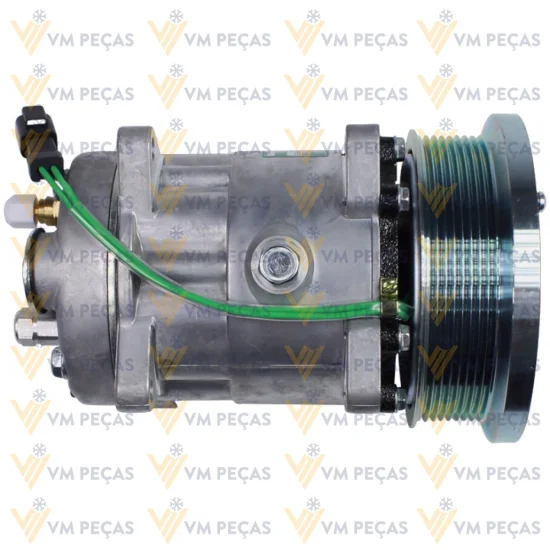 Compressor Sanden SD7H15, Orelha, Caterpillar, 8pk 132mm, 24v [importado]