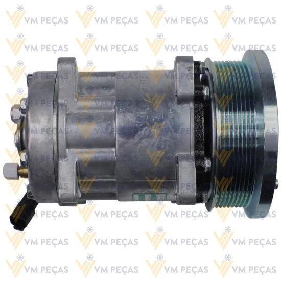 Compressor Sanden SD7H15, Orelha, Caterpillar, 8pk 132mm, 24v [importado]