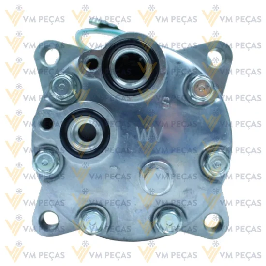 Compressor Sanden SD7H15, Orelha, Volvo, 2A 136mm, 24v [importado]