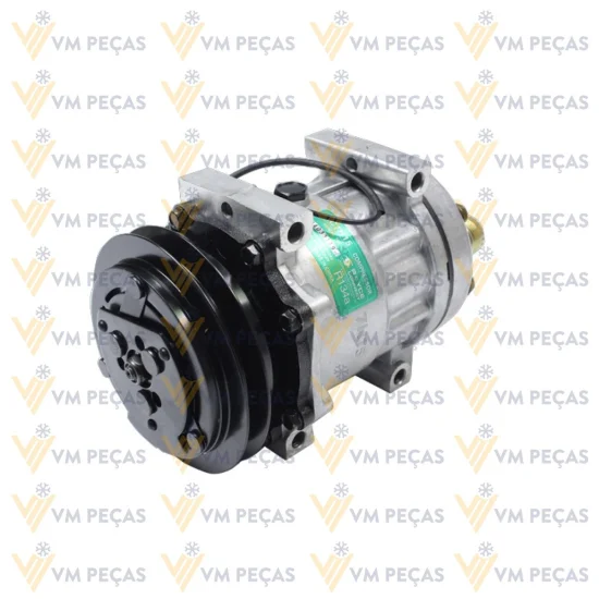 Compressor Sanden SD7H15, Passante, 1A, 12v, Saida Horizontal 12x12, Case, Tector Caminhao [importado]