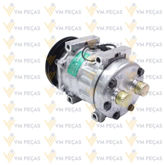 Compressor Sanden SD7H15, Passante, 1A, 12v, Saida Horizontal 12x12, Case, Tector Caminhao [importado]