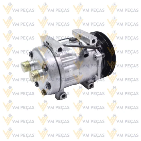 Compressor Sanden SD7H15, Passante, 1A, 12v, Saida Horizontal 12x12, Case, Tector Caminhao [importado]
