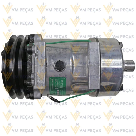 Compressor Sanden SD7H15, Passante, 2A, 12v, Horizontal 8x10[importado]