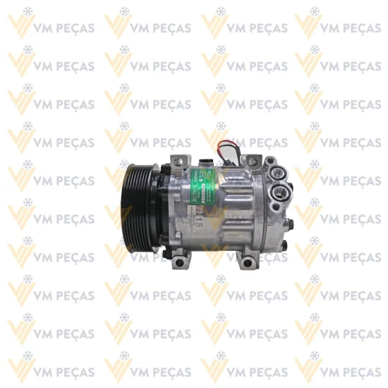 Compressor Sanden SD7H15, Passante, 8pk 124mm, 12v, JCB 535, 540 [importado]