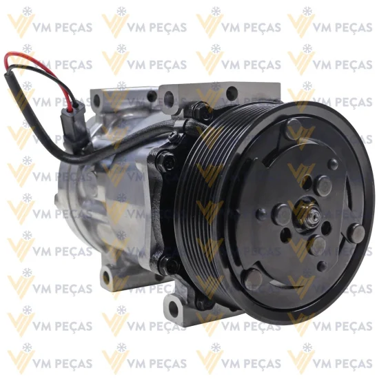 Compressor Sanden SD7H15, Passante, 8pk 124mm, 12v, JCB 535, 540 [importado]