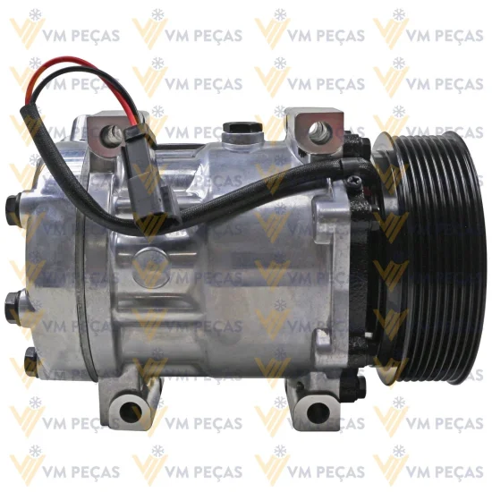 Compressor Sanden SD7H15, Passante, 8pk 124mm, 12v, JCB 535, 540 [importado]