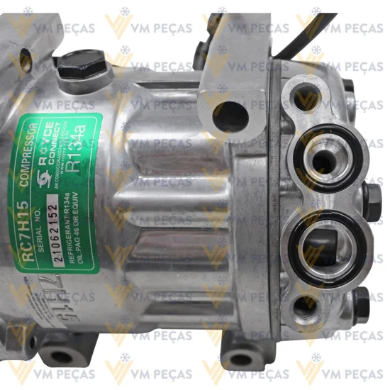 Compressor Sanden SD7H15, Passante, 8pk 124mm, 12v, JCB 535, 540 [importado]