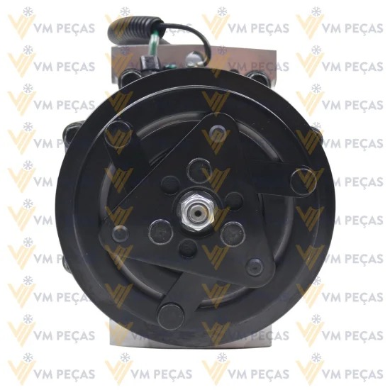 Compressor Sanden SD7H15 Passante, Case 821, W20E /New Holland W130, W170, Tector 8pk 119mm, 24v [importado]