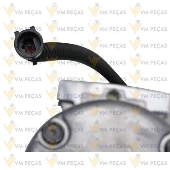 Compressor Sanden SD7H15 Passante, Case 821, W20E /New Holland W130, W170, Tector 8pk 119mm, 24v [importado]