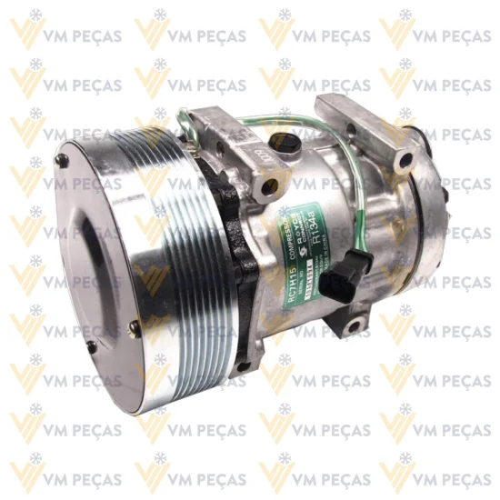 Compressor Sanden SD7H15, Passante, Caterpillar, 8pk 152mm, 24v [importado]