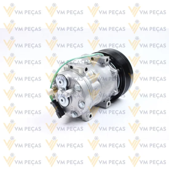 Compressor Sanden SD7H15, Passante, Caterpillar, 8pk 152mm, 24v [importado]