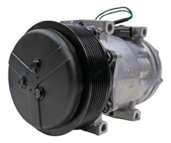 Compressor Sanden SD7H15, Passante, Caterpillar Retroescavadeira, 312F, 313D2, 8pk 132mm, 24v