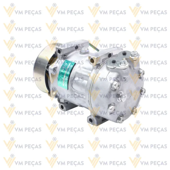 Compressor Sanden SD7H15, Passante, Scania, 10pk, 24v [importado]