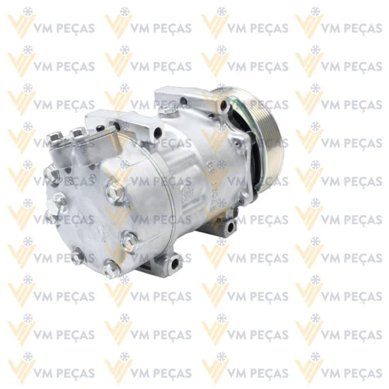 Compressor Sanden SD7H15, Passante, Scania, 10pk, 24v [importado]