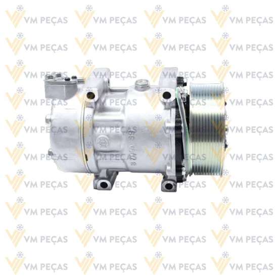Compressor Sanden SD7H15, Passante, Scania, 10pk, 24v [importado]